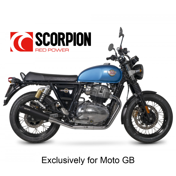Scorpion Exhaust Royal Enfield GT & Interceptor 650 Twins Scorpion Black Edition Performance Exhaust (Pair)